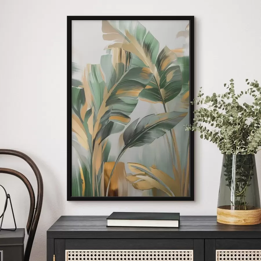 Fototapetai Abstraktūs atogrąžų lapai f48664