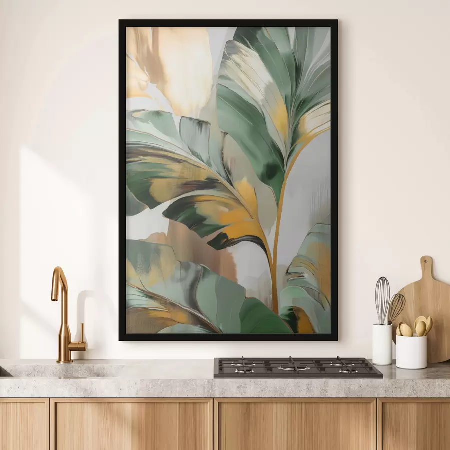 Fototapetai Abstraktūs atogrąžų lapai f48665