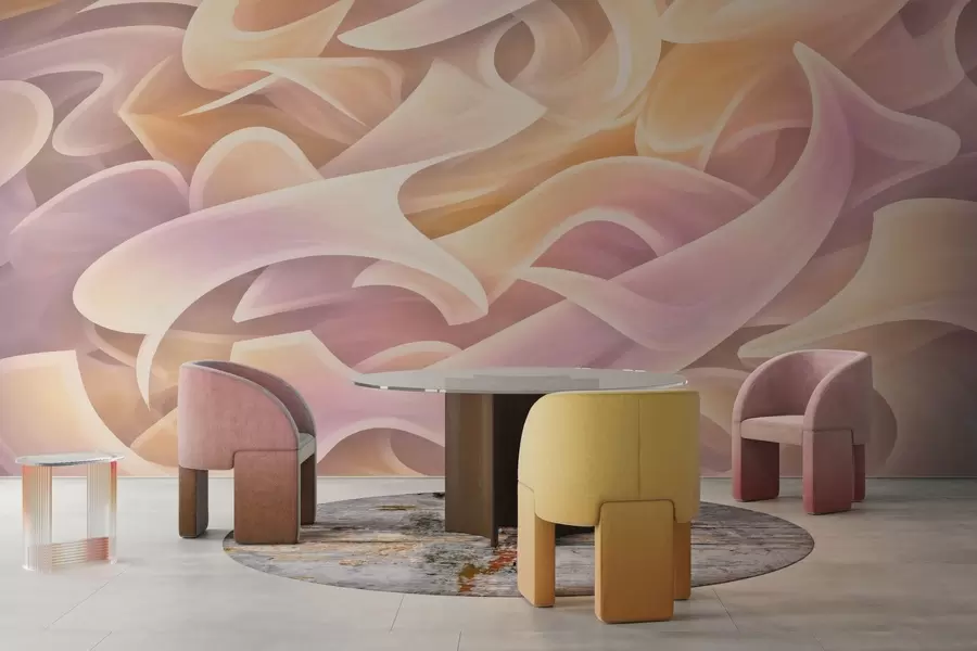 Fototapetai Susipynusios abstrakčios linijos w05450