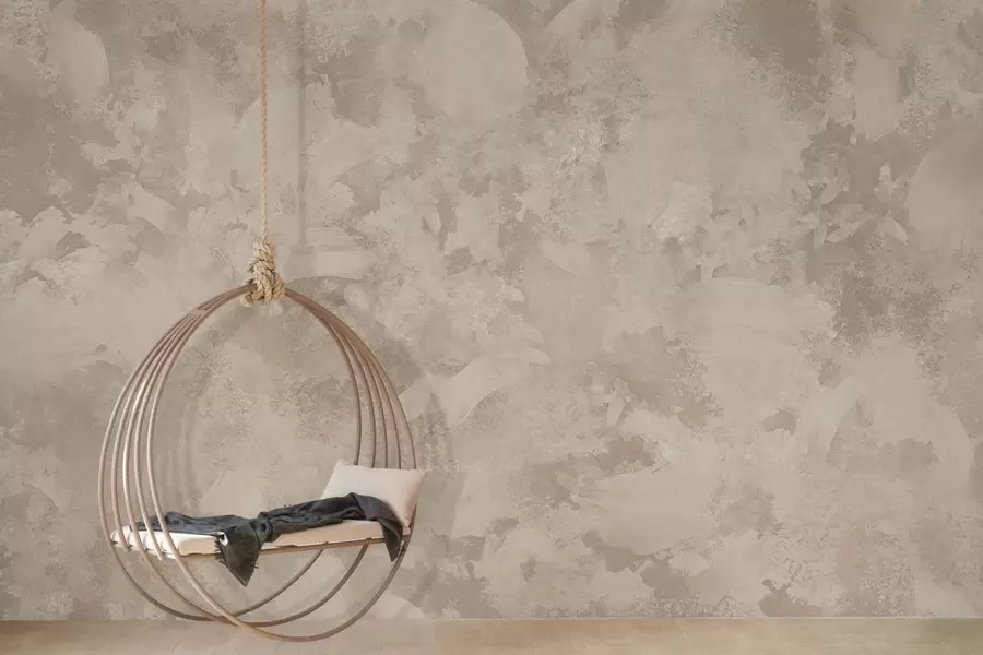 Fototapetai Minimalistinė abstrakti teptuko tekstūra smėlio atspalviais w05160