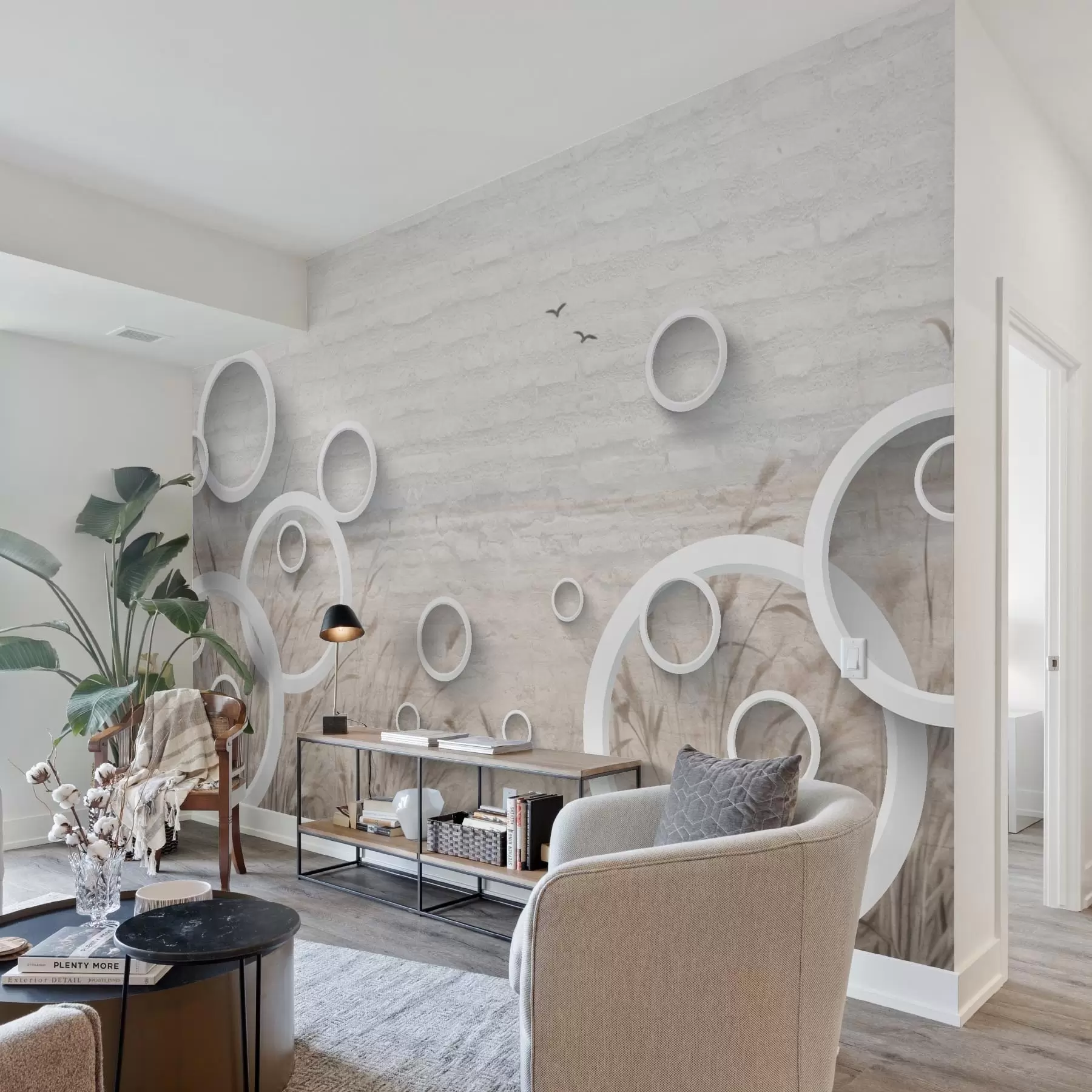 Fototapetai Abstraktūs apskritimai w09781