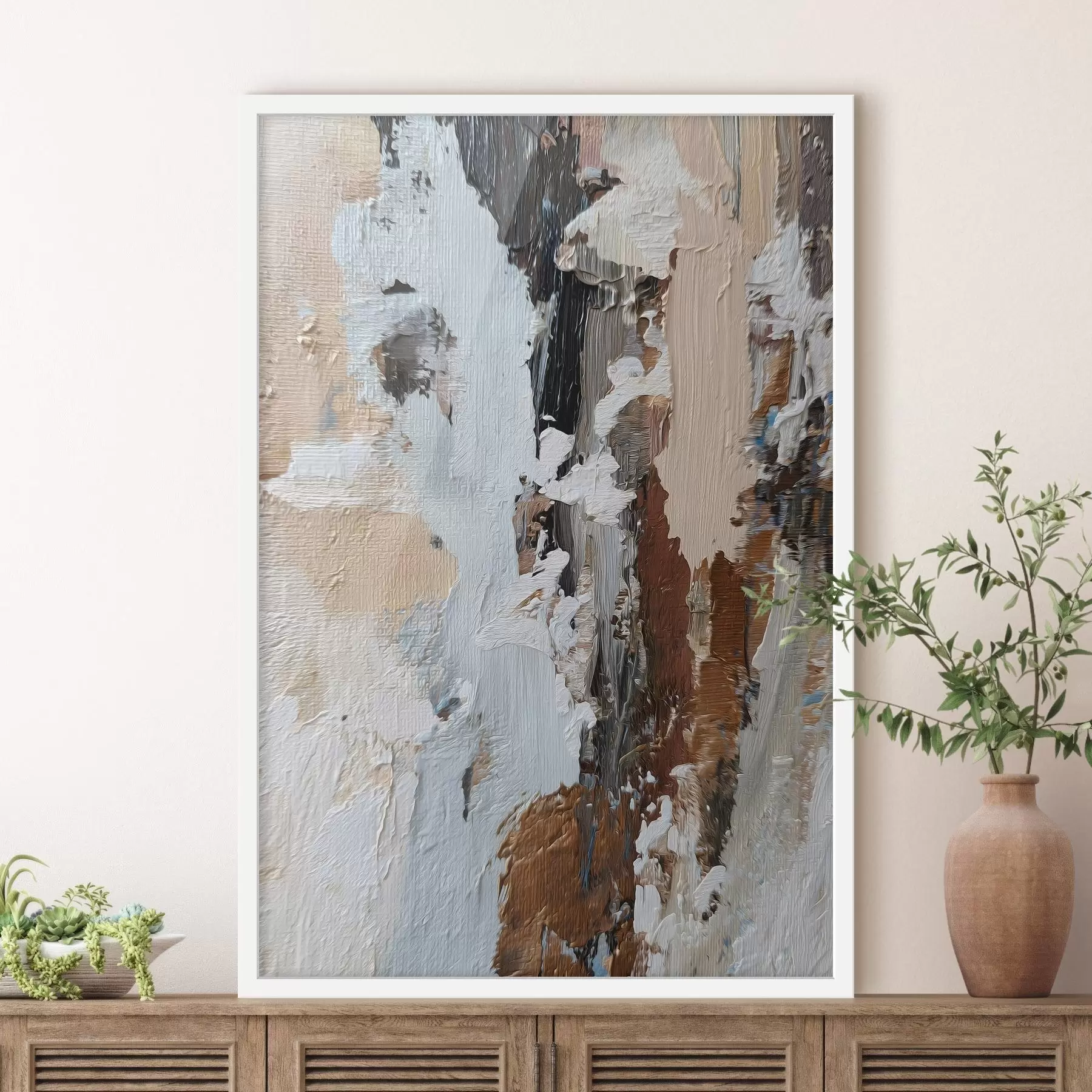 Fototapetai išraiškinga abstrakcija; tapybos imitacija f48783