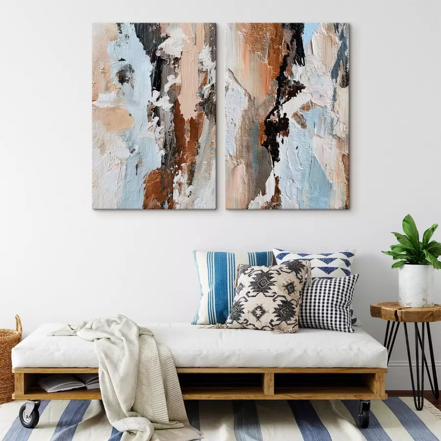 Fototapetai išraiškinga abstrakcija; tapybos imitacija m30332