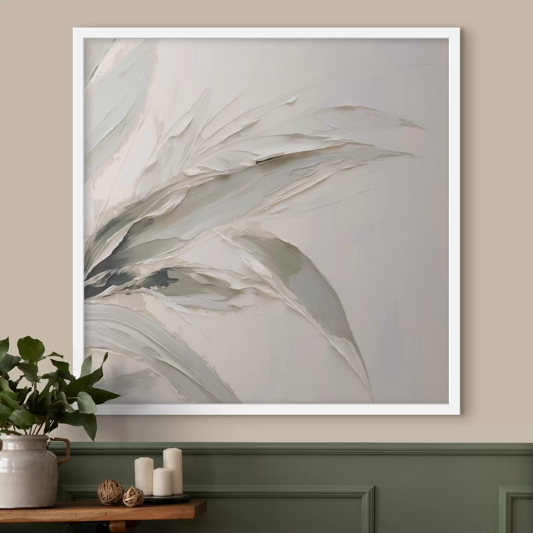 Fototapetai Abstraktaus lapijos imitacijos paveikslas f48772