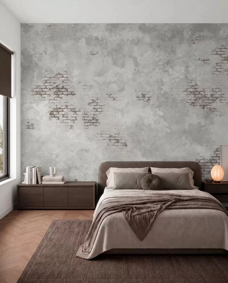 Fototapetai Grunge stiliaus tinkavimo tekstūra su matomais plytų fragmentais w05161