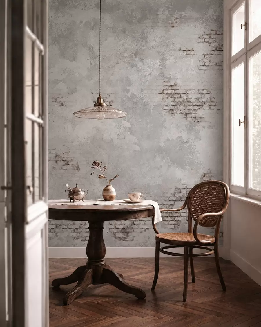 Fototapetai Grunge stiliaus tinkavimo tekstūra su matomais plytų fragmentais w05161