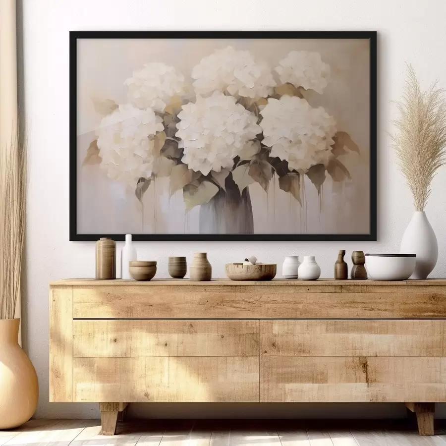 Fototapetai Vintage stiliaus hortenzija f48945