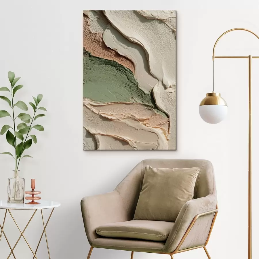 Paveikslėlis Abstrakčios „impasto“ stiliaus potėpiai natūralių atspalvių s48798