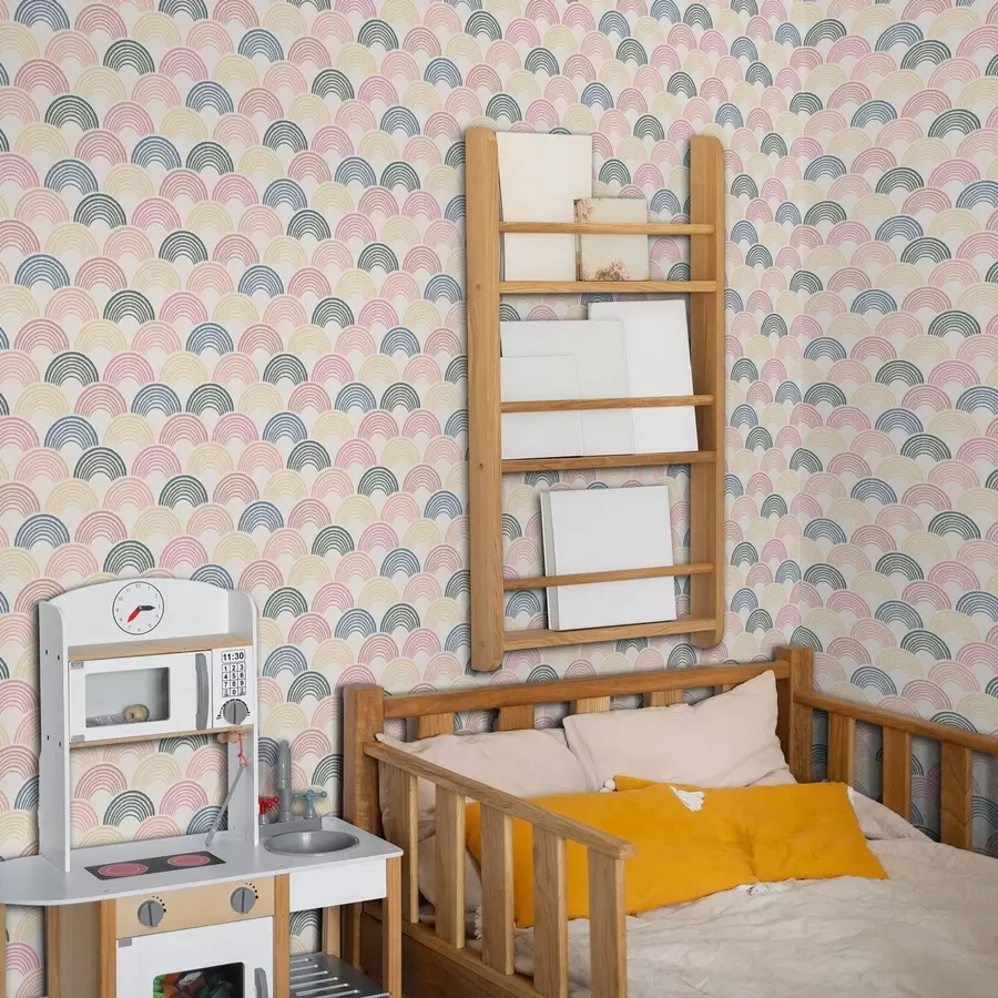 Fototapetai Daugiaspalvės arkos, sudarančios pasikartojantį raštą a01164