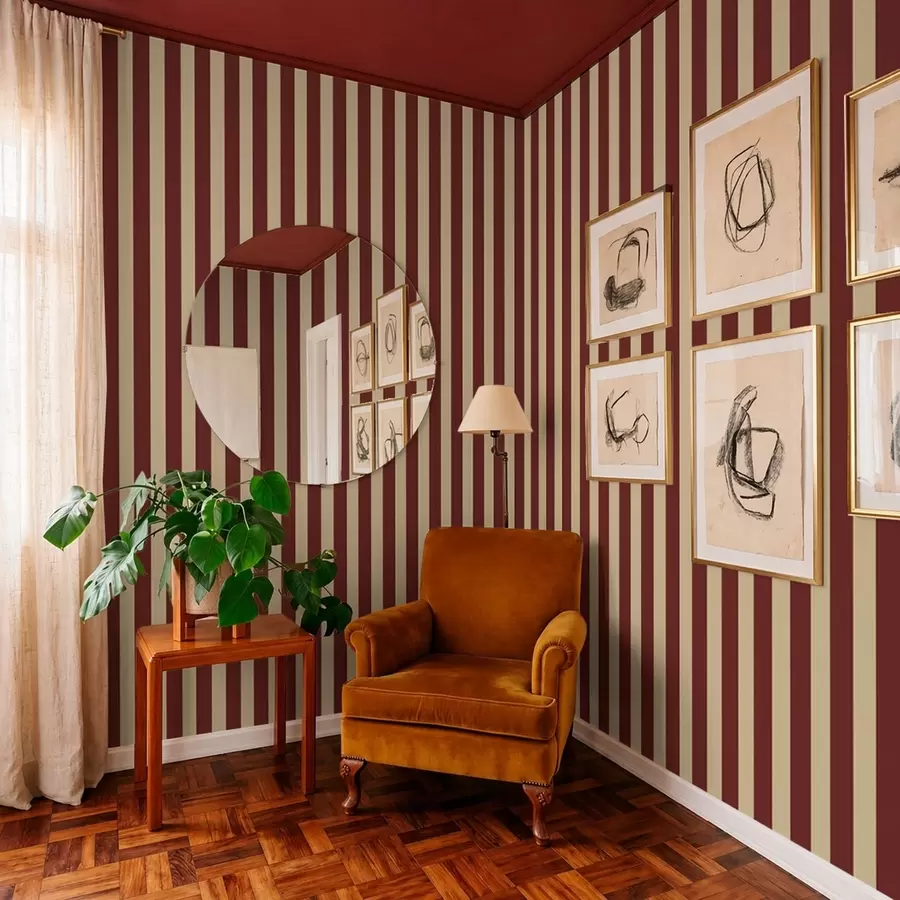 Fototapetai Raudonos ir smėlio spalvos vertikalios juostos a01179