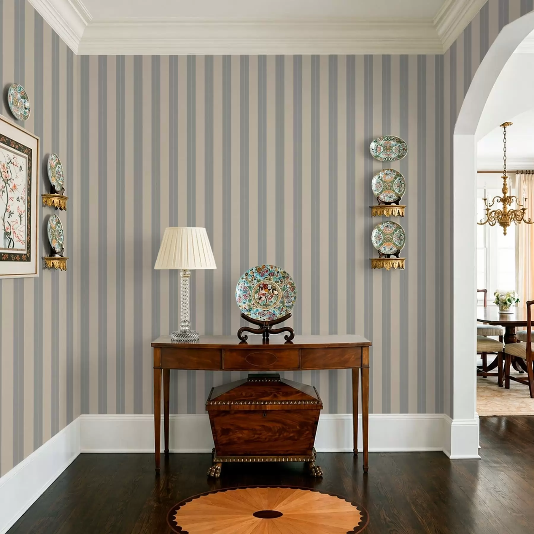 Fototapetai Pilkos ir smėlio spalvos vertikalios juostos a01181