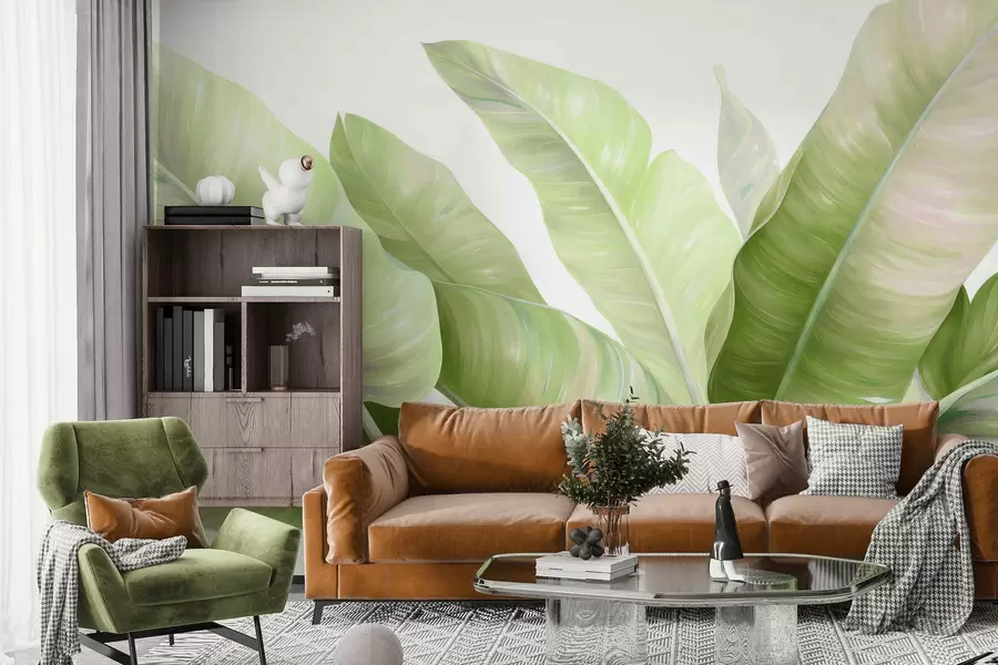 Fototapetai Dideli bananų lapai w05499