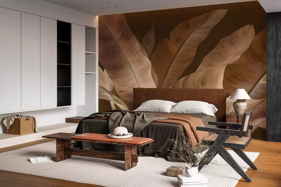 Fototapetai Dideli bananų lapai w05499v2