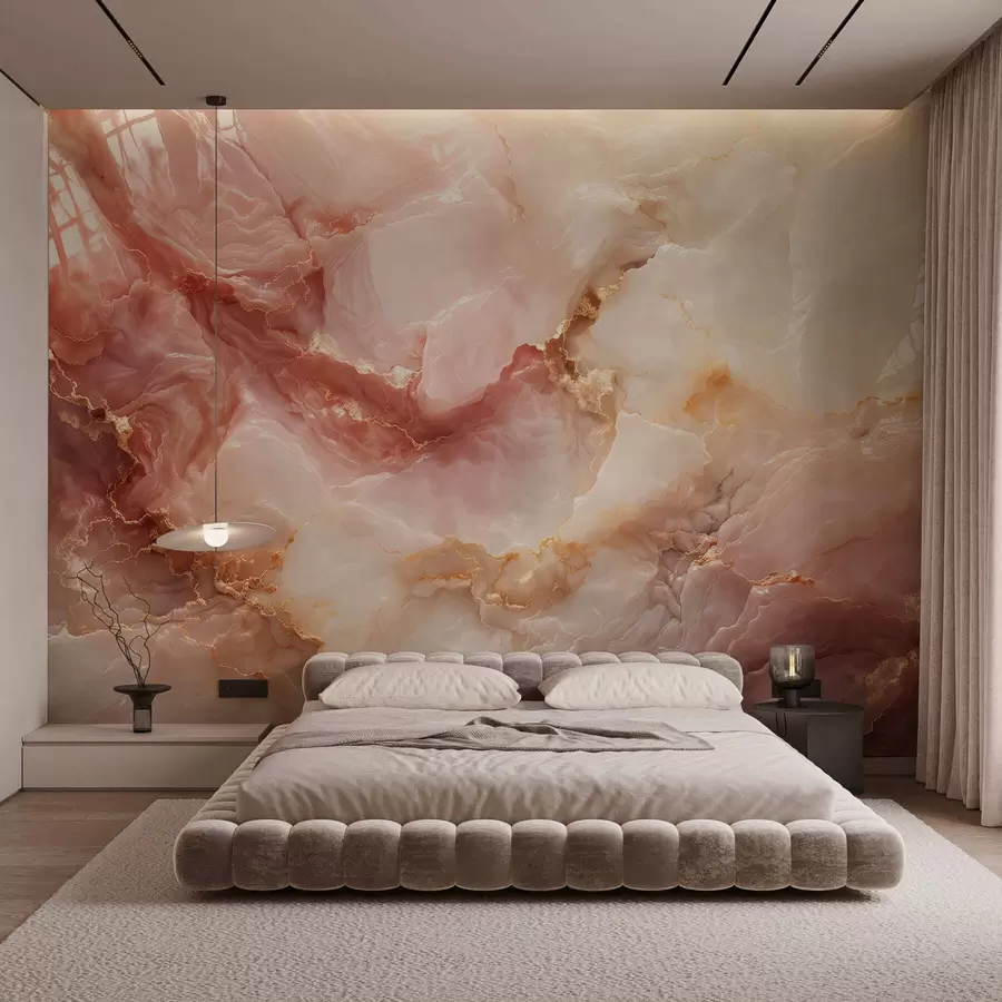 Fototapetai Rožinio marmuro imitacija w05519