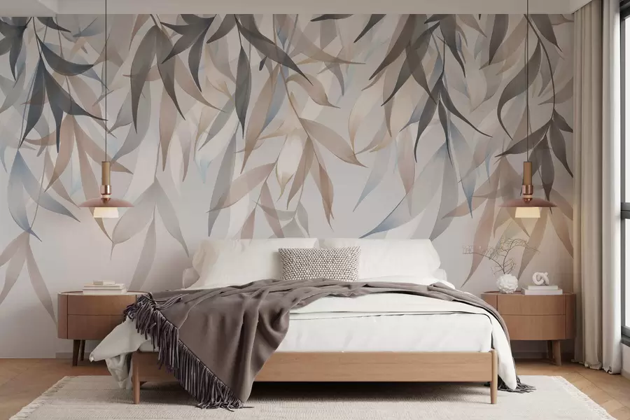 Fototapetai Kabančios ilgos lapų viršūnės w05523