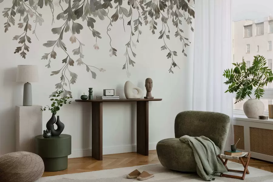 Fototapetai Subtilūs kabančios lapai w05526