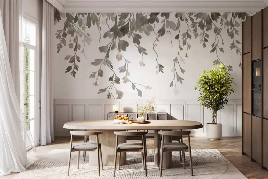 Fototapetai Subtilūs kabančios lapai w05526