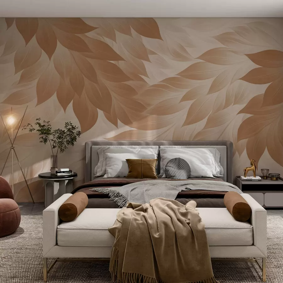 Fototapetai Ryškūs abstraktūs lapai w05531v1