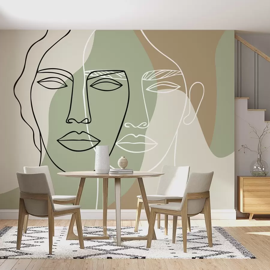 Fototapetai Abstraktūs veidai w05550