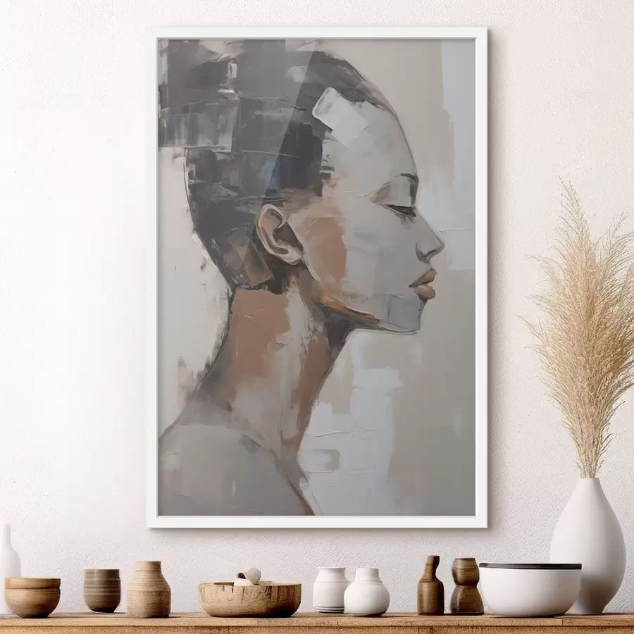 Fototapetai Moters portretas, imituojantis tapybą f48975