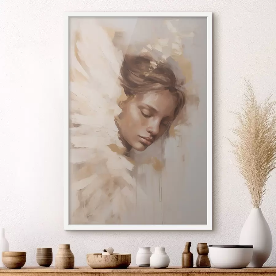 Fototapetai Mergaitė su angelo sparnu f48980