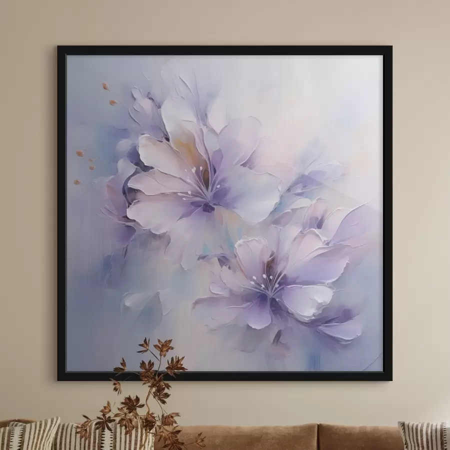 Fototapetai Stilizuotos gėlės, imituojančios tapybą f48990