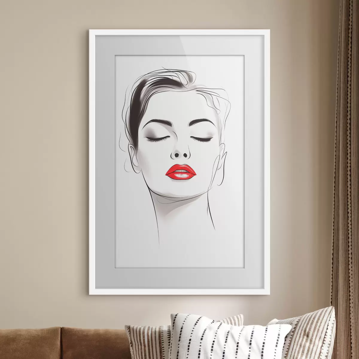 Plakatas Minimalistinė veido piešimo technika f49025