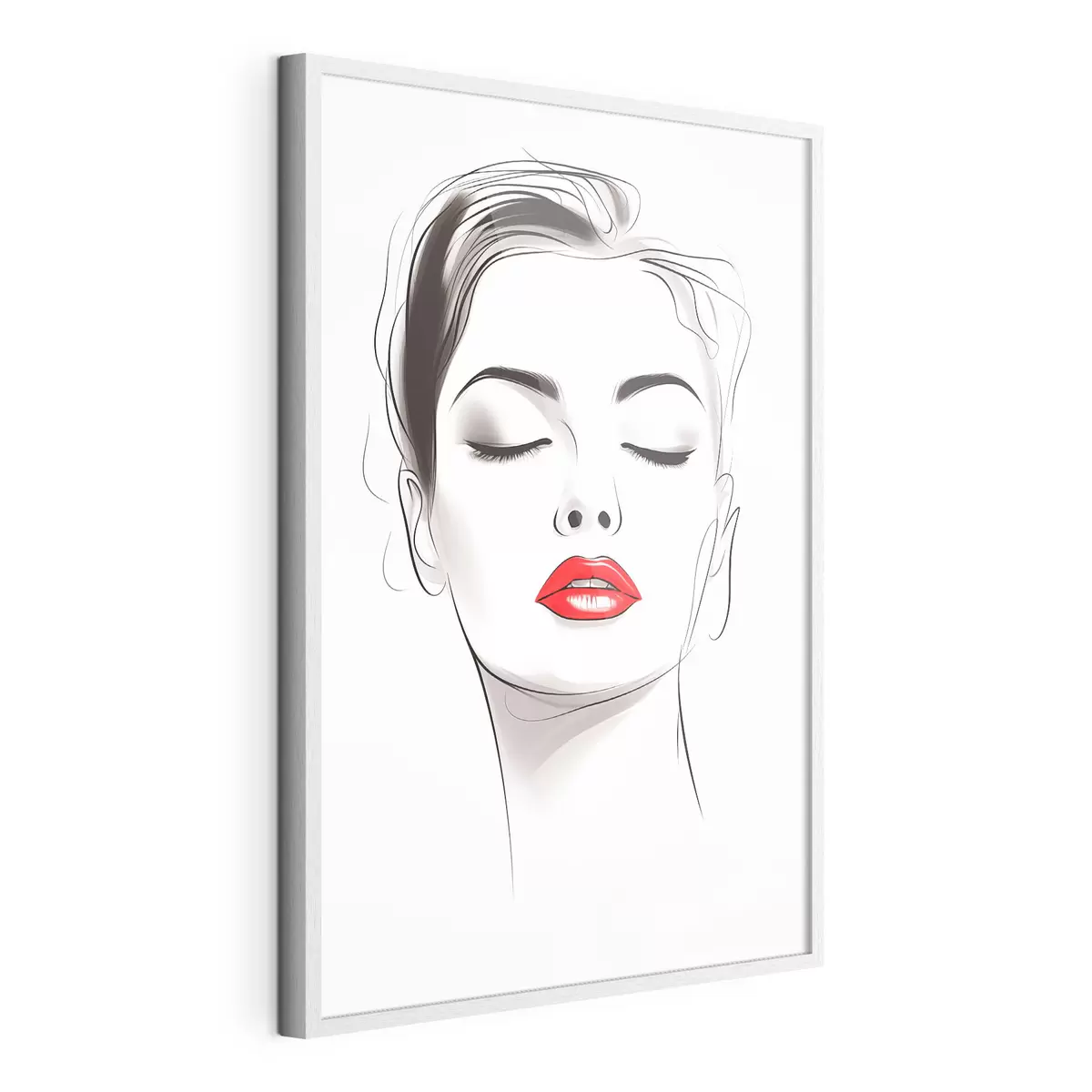 Plakatas Minimalistinė veido piešimo technika f49025