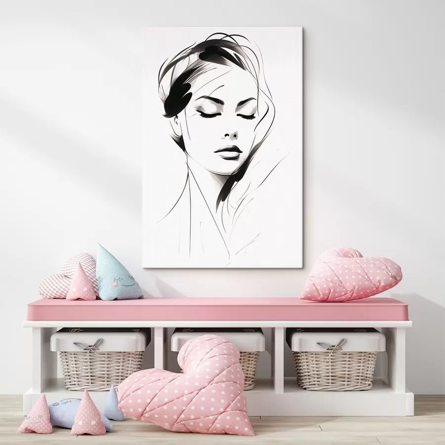 Paveikslėlis „Abstrakčios moters eskizas“ s49024