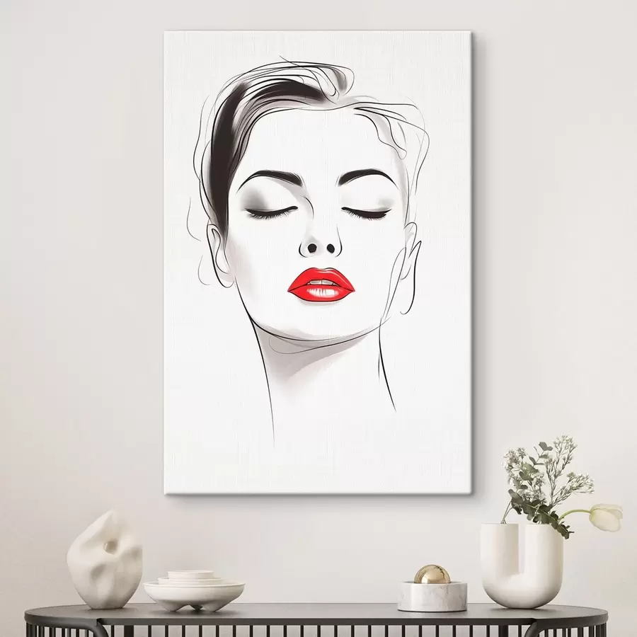 Paveikslėlis Minimalistinė veido piešimo technika s49025