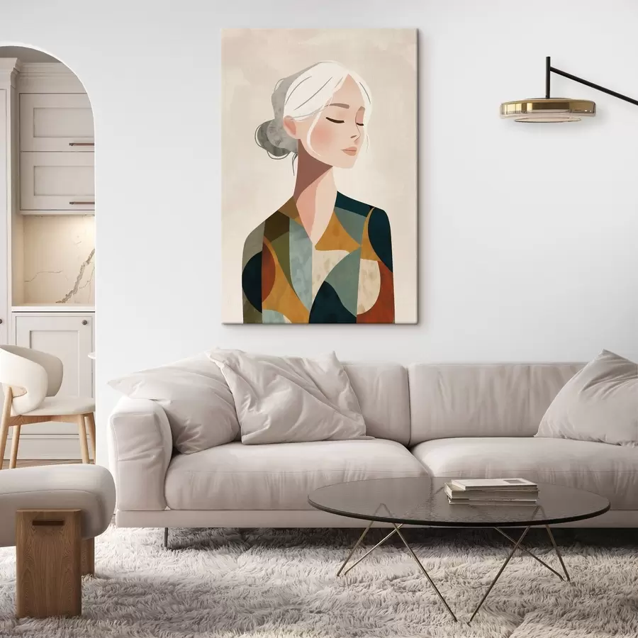 Paveikslėlis Moteris geometrinio stiliaus s49029