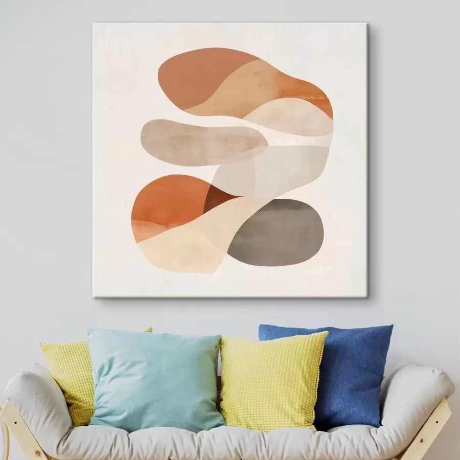 Paveikslėlis Pusiau permatomų žiedlapių ir švelnių formų harmonija minimalistiniame stiliuje s48864