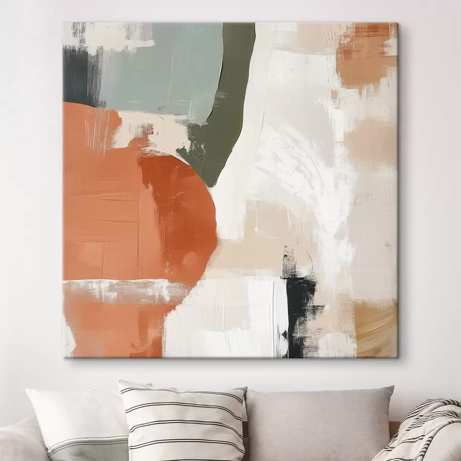 Paveikslėlis Geometrinių figūrų ir laisvų linijų derinys šiuolaikiniame abstrakčiame stiliuje s48868