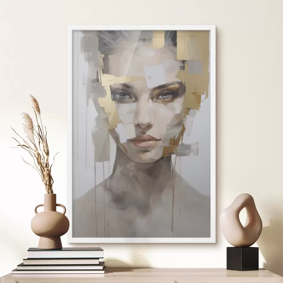 Fototapetai Šiuolaikinis abstraktus portretas f49046