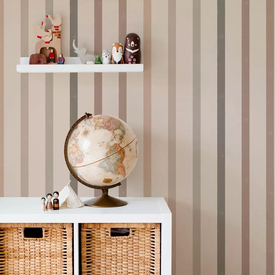 Fototapetai Neutralios juostelės šiltų smėlio atspalvių a01184v1