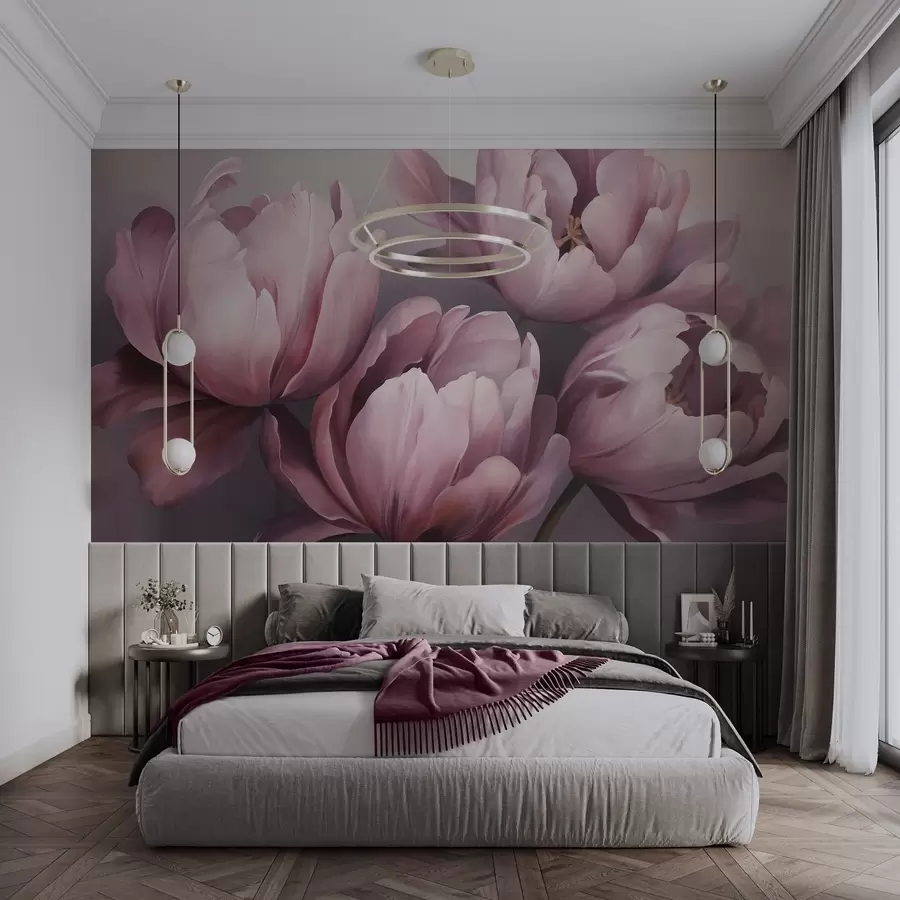 Fototapetai Abstraktaus tulpių imitacijos paveikslas w05593
