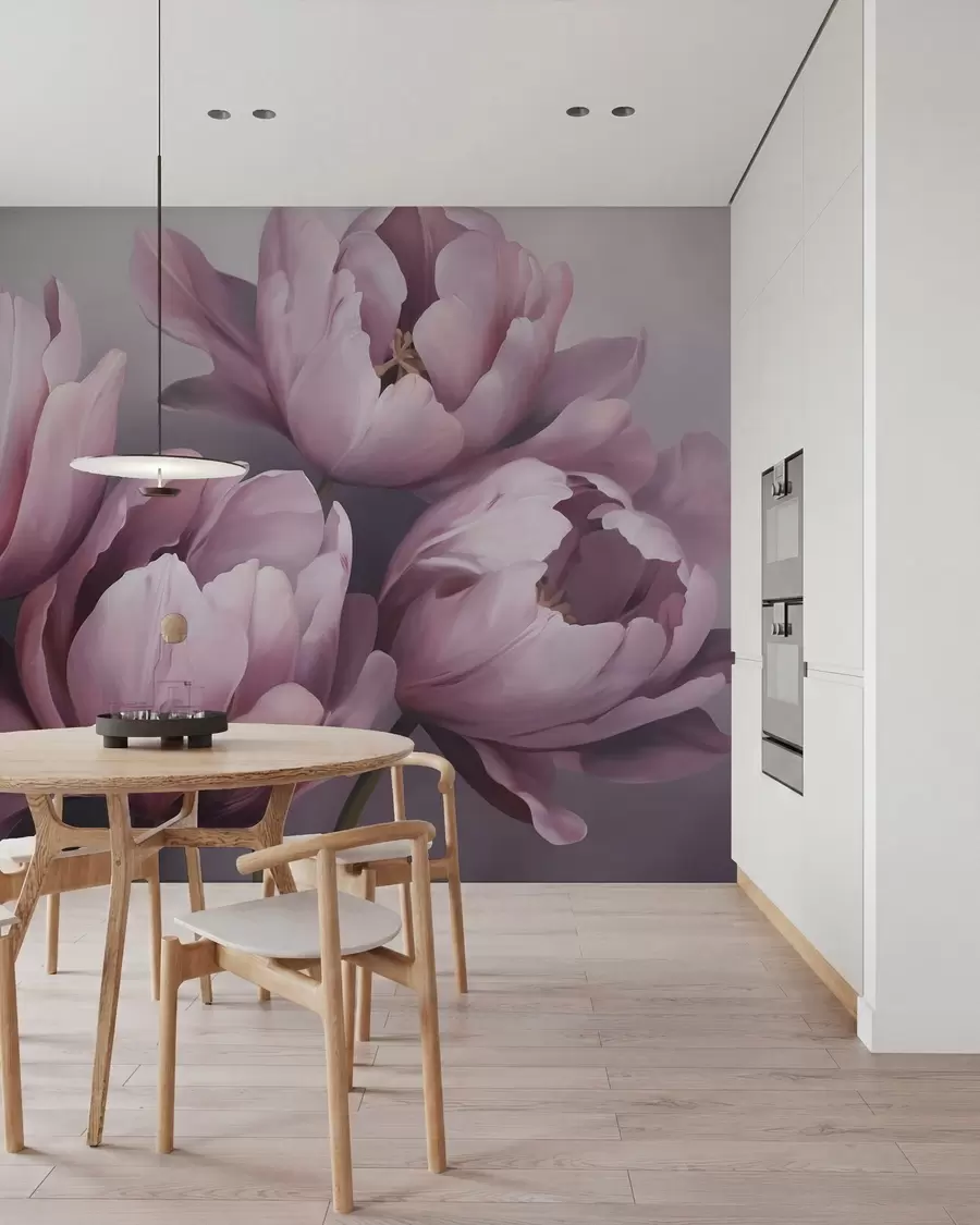 Fototapetai Abstraktaus tulpių imitacijos paveikslas w05593