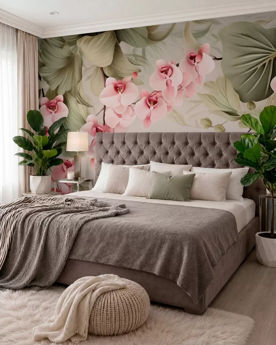Fototapetai Orchidėjos, kabantys augalai w05619
