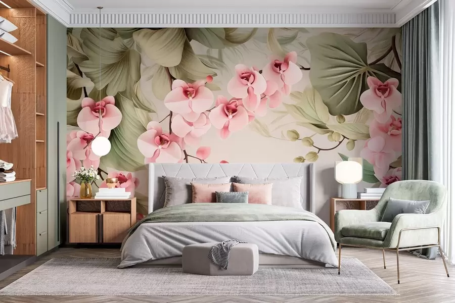 Fototapetai Orchidėjos, kabantys augalai w05619
