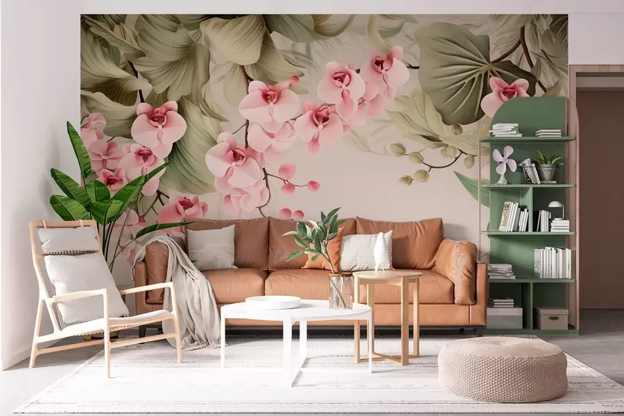 Fototapetai Orchidėjos, kabantys augalai w05619