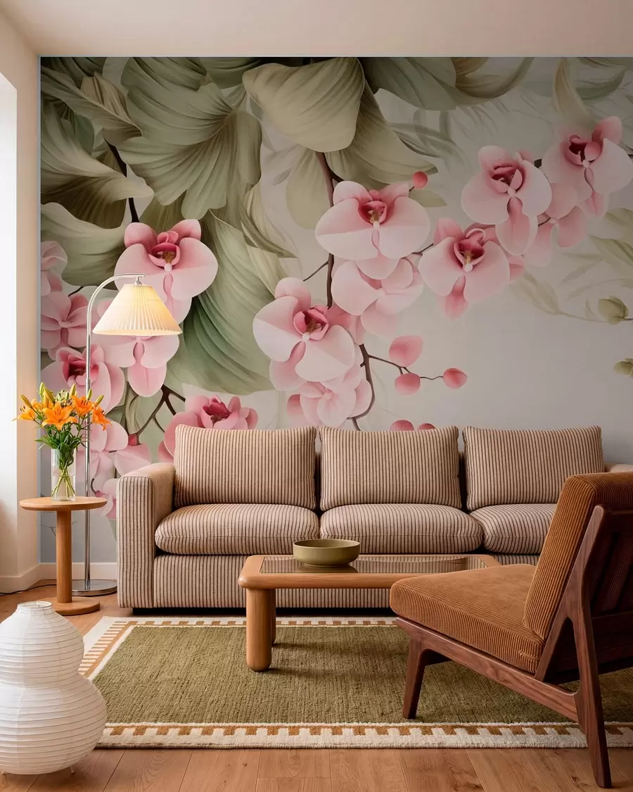 Fototapetai Orchidėjos, kabantys augalai w05619