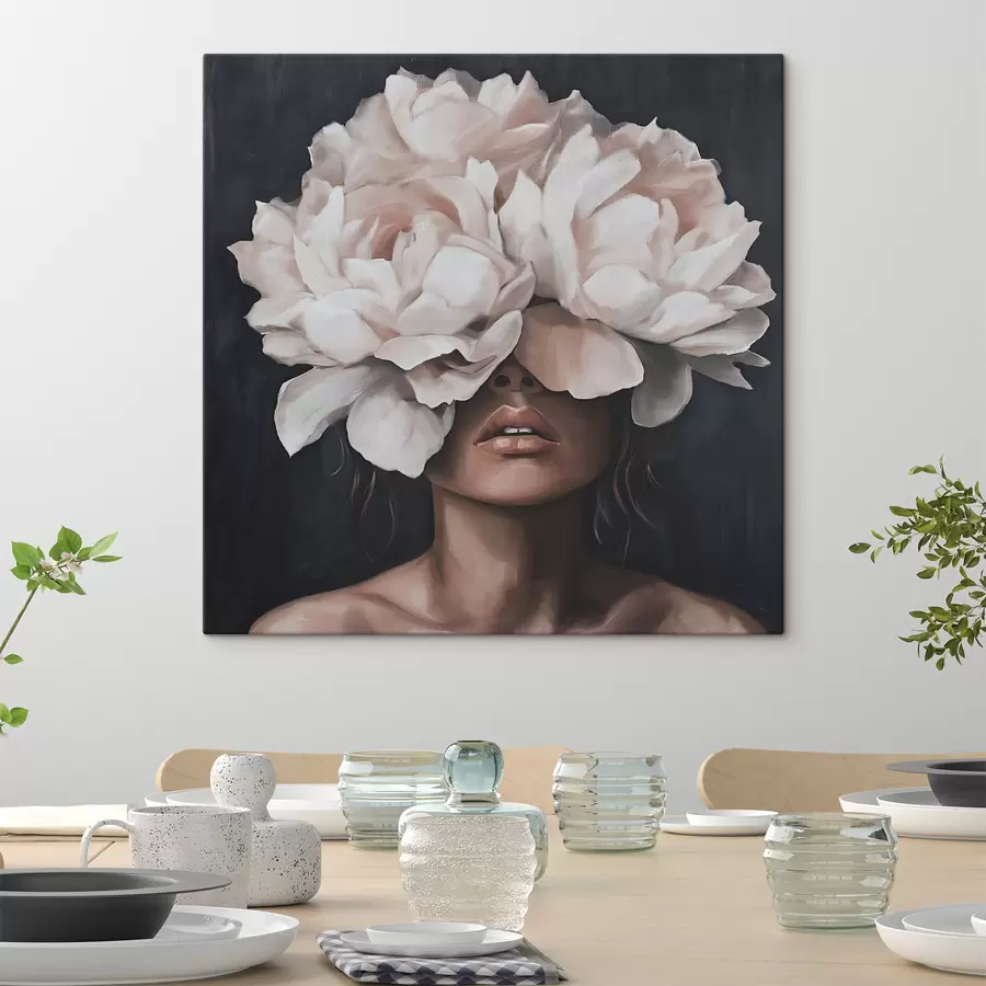 Paveikslėlis Mergina su gėlėmis s49260