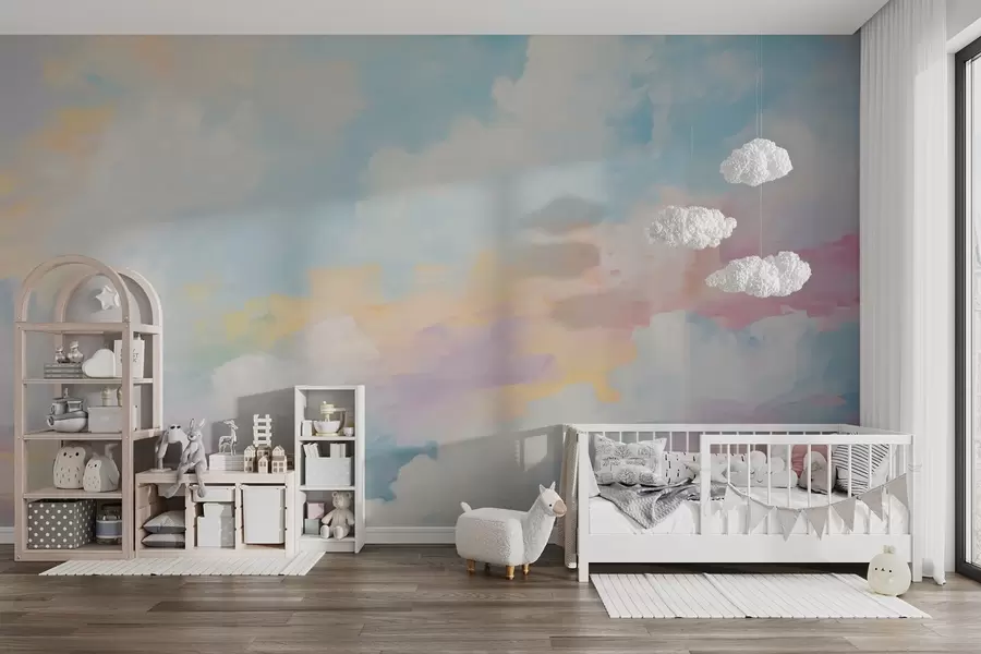 Fototapetai Abstraktaus dangaus imitacija tapyboje w05637