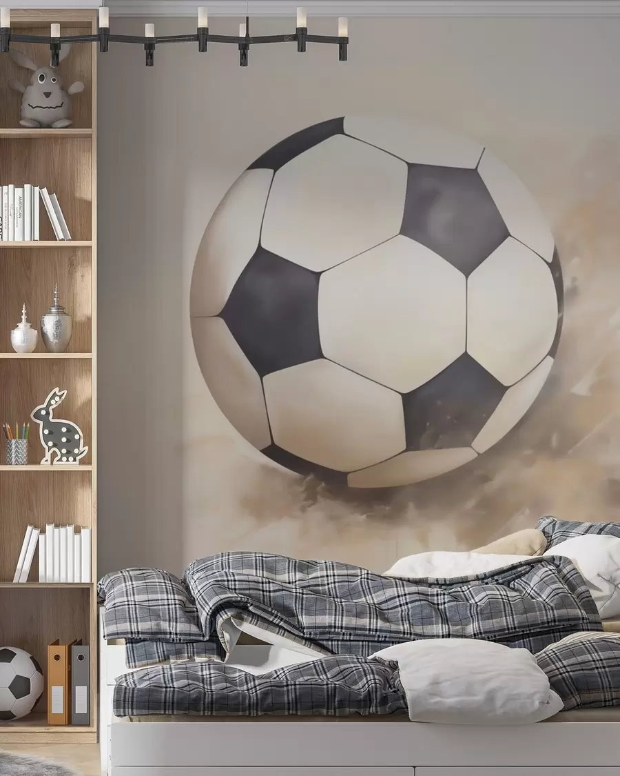 Fototapetai Futbolo kamuolys judesyje w05640