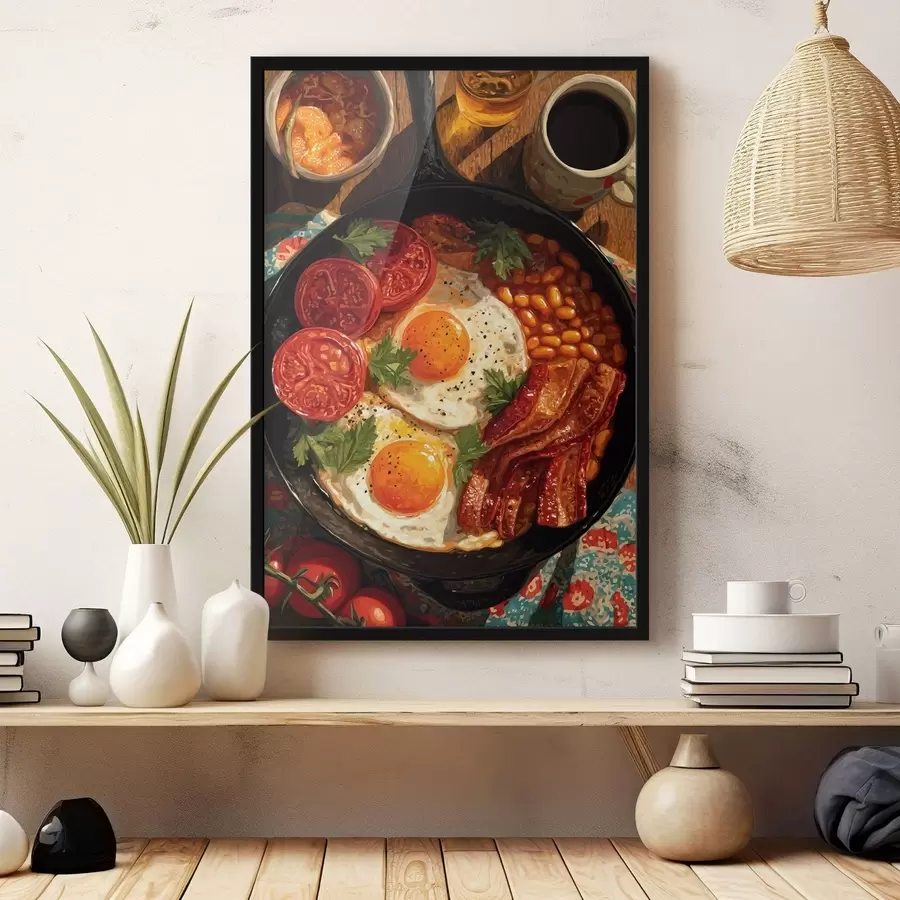 Fototapetai Pusryčių keptuvė f49308
