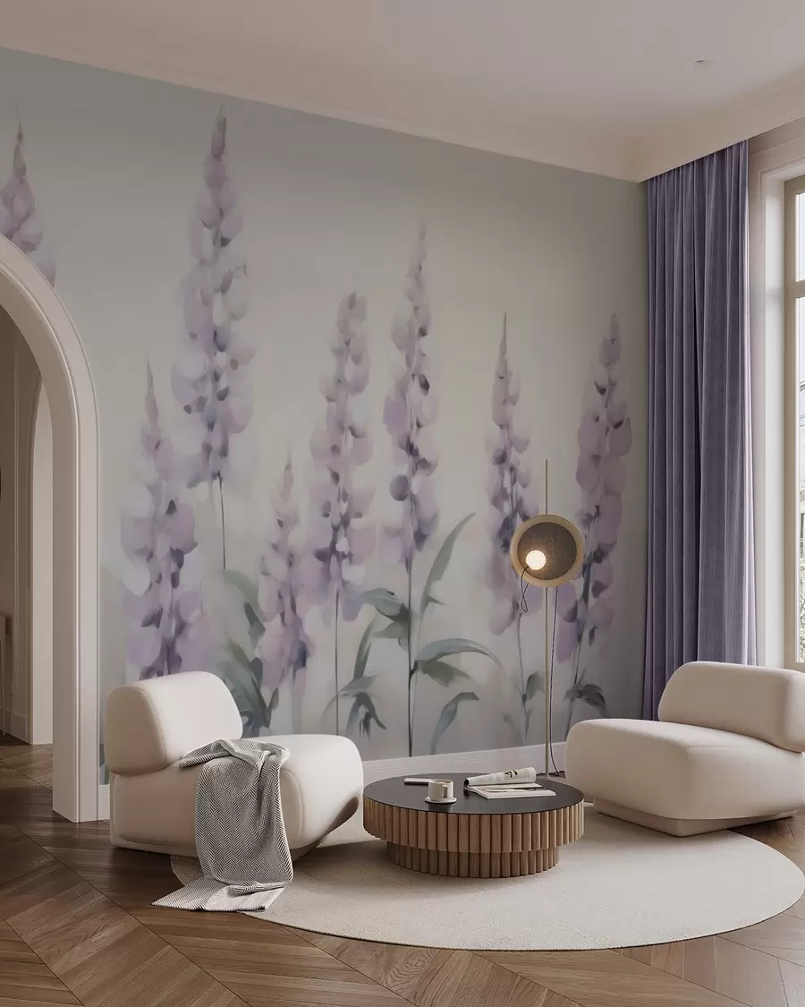Fototapetai Abstrakčių gėlių imitacija tapyboje w05661