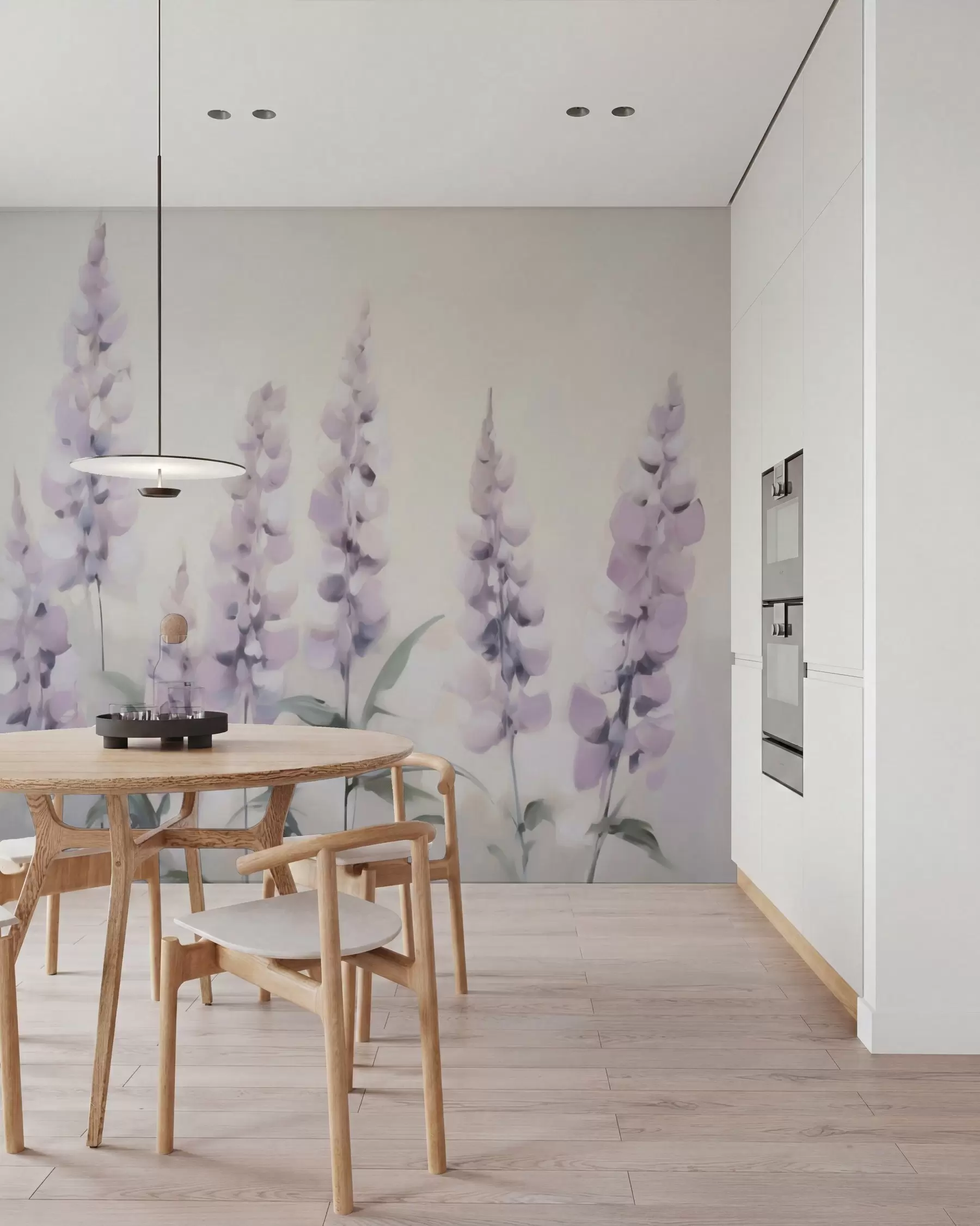 Fototapetai Abstrakčių gėlių imitacija tapyboje w05661