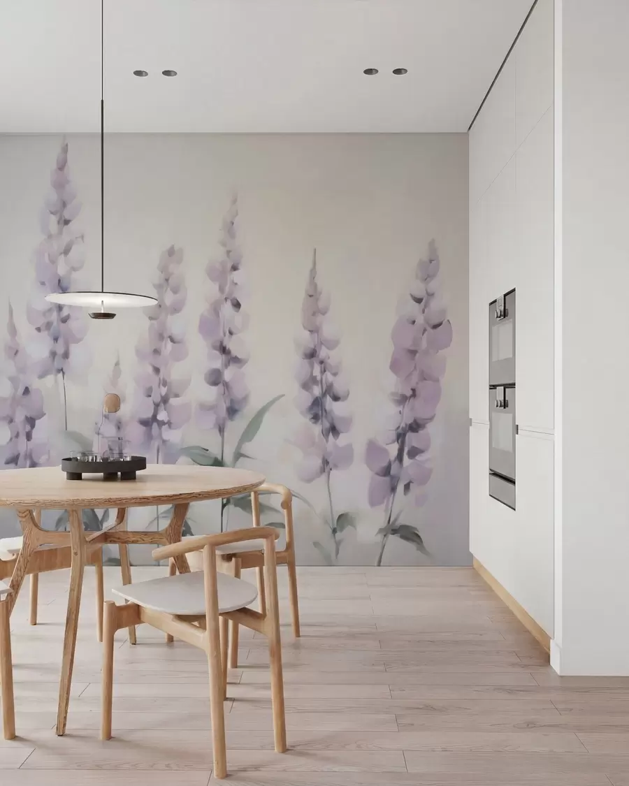Fototapetai Abstrakčių gėlių imitacija tapyboje w05661