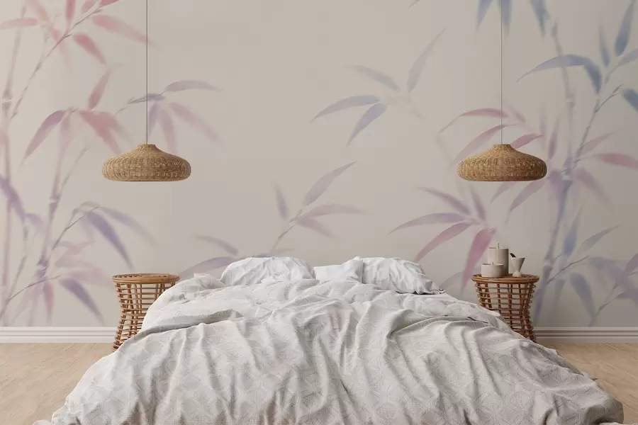 Fototapetai Bambuko lapų abstrakcija w05666
