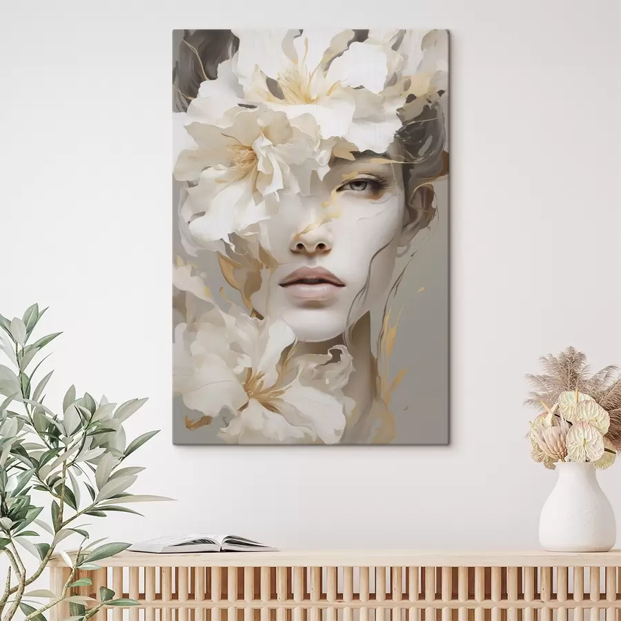 Paveikslėlis Merginos tarp gėlių portretas s49392